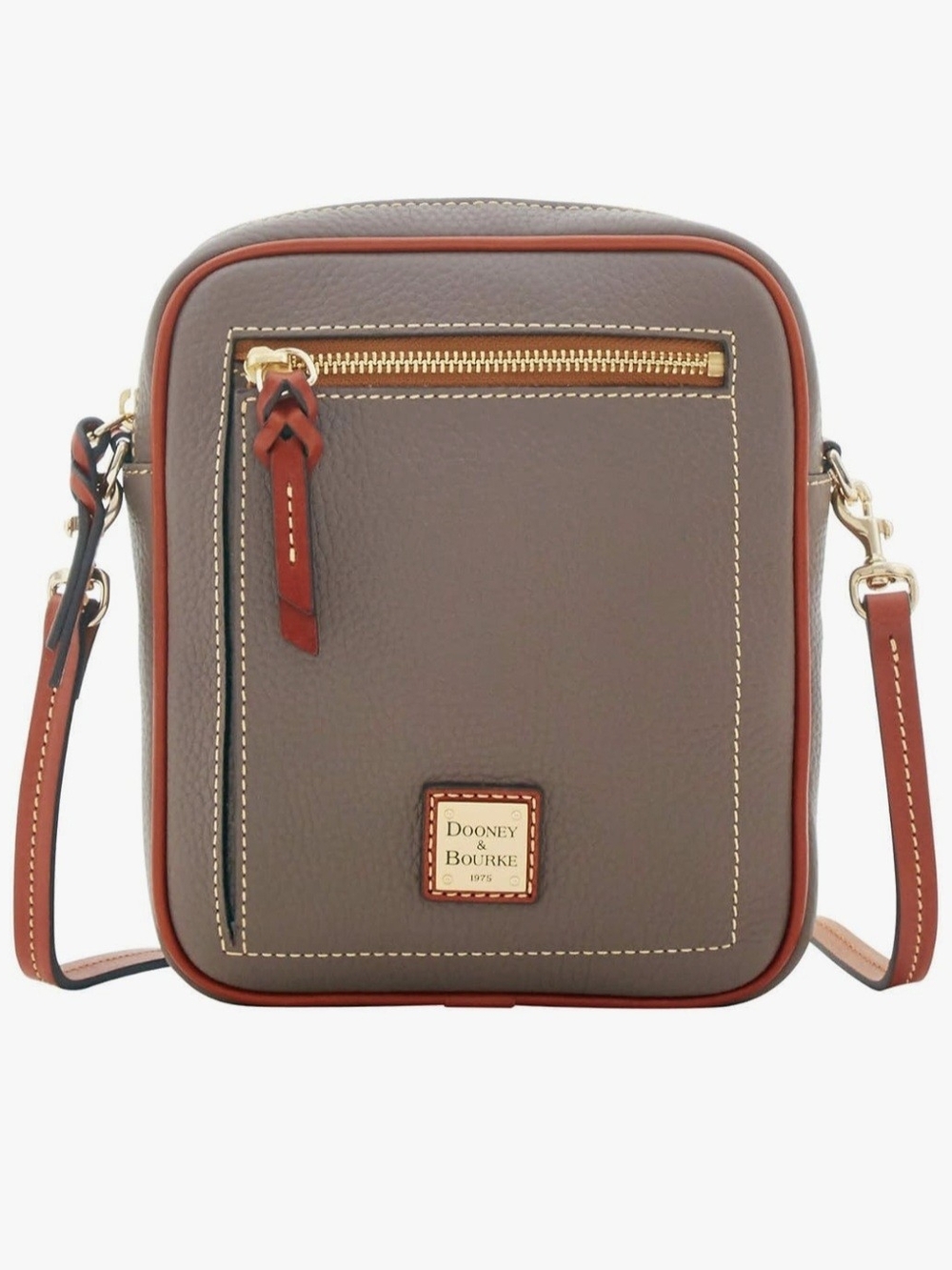 Dooney And Bourke Pebble Leather Elephant Camera Crossbody